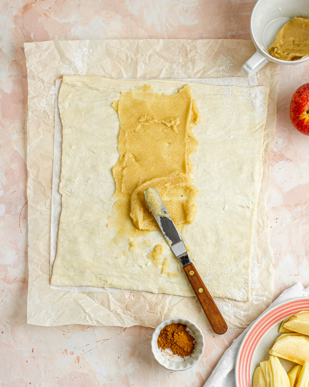 Apple Caramel Frangipane Strudel - Whiskfully So