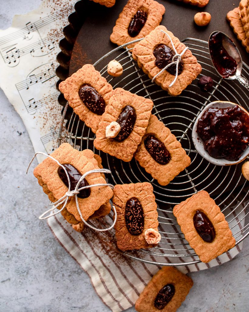 Hazelnut Linzer Cookies