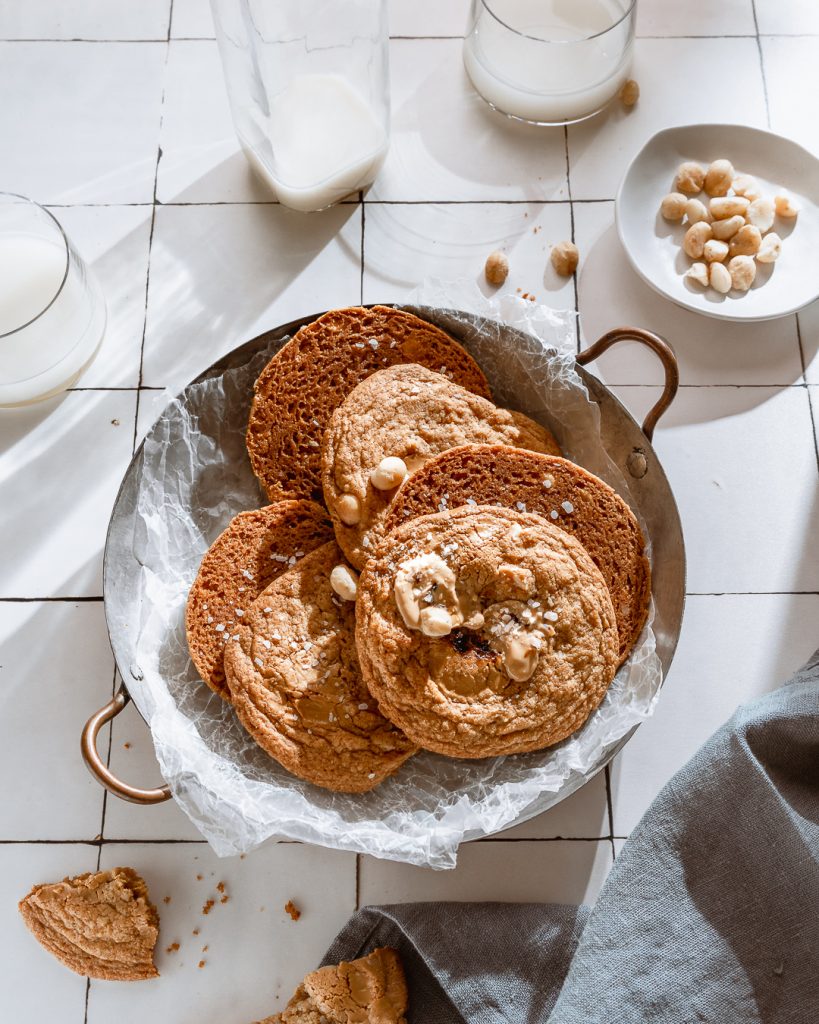 Styling cookies in a bowl for a cozy mood